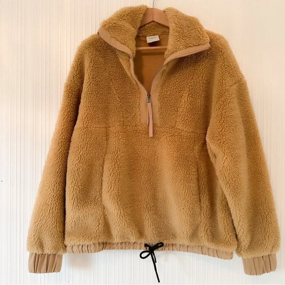 VARLEY Appleton Half-Zip Pullover Sherpa/Fleece/Mustard Gold/ Tan - Picture 6 of 11